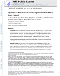 Cover page: Open Trial of the Parent Behavior Change Intervention (PBC-I): Study Protocol