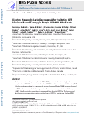 Cover page: Nicotine Metabolite Ratio Decreases After Switching Off Efavirenz‐Based Therapy in People With HIV Who Smoke