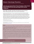 Cover page: Aligning the Central Brain Tumor Registry of the United States (CBTRUS) histology groupings with current definitions.