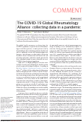 Cover page: The COVID-19 Global Rheumatology Alliance: collecting data in a pandemic