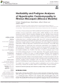 Cover page: Heritability and Pedigree Analyses of Hypertrophic Cardiomyopathy in Rhesus Macaques (Macaca Mulatta)