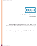 Cover page of Artisanal Mining, Livelihoods, and Child Labor in the Cobalt Supply Chain of the Democratic Republic of Congo