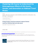 Cover page: Clustering Life Course to Understand the Heterogeneous Effects of Life Events, Gender, and Generation on Habitual Travel Modes
