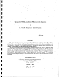 Cover page: Computer-aided analysis of concurrent systems
