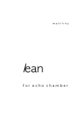 Cover page: lean