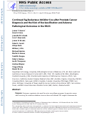 Cover page: Continued 5α-Reductase Inhibitor Use after Prostate Cancer Diagnosis and the Risk of Reclassification and Adverse Pathological Outcomes in the PASS.