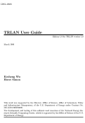 Cover page: TRLAN User Guide