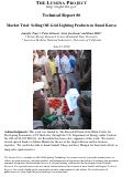 Cover page: Market Trial: Selling Off-Grid Lighting Products in Rural Kenya