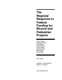 Cover page: The Regional Response to Federal Funding for Bicycle and Pedestrian Projects