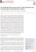 Cover page: The Antifungal Drug Isavuconazole Is both Amebicidal and Cysticidal against Acanthamoeba castellanii.