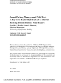 Cover page: Smart Parking Management Field Test: A Bay Area Rapid Transit (BART) District Parking Demonstration; Final Report