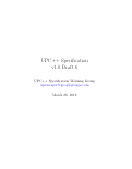 Cover page: UPC++ Specification v1.0, Draft 6