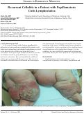 Cover page: Recurrent Cellulitis in a Patient with Papillomatosis Cutis Lymphostatica