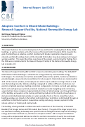 Cover page: Adaptive Comfort in Mixed-Mode Buildings: Research Support Facility, National Renewable Energy Lab