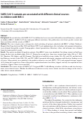 Cover page: SARS-CoV-2 variants are associated with different clinical courses in children with MIS-C.