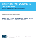 Cover page: Benefits of a National Survey on Water Demand: Existing Data and Reporting Recommendations