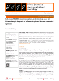 Cover page: Influence of SCENIC recommendations on terminology used for histopathologic diagnosis of inflammatory bowel disease-associated dysplasia
