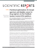 Cover page: Preclinical optimization of a broad-spectrum anti-bladder cancer tri-drug regimen via the Feedback System Control (FSC) platform