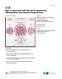 Cover page: Myc Cooperates with Ras by Programming Inflammation and Immune Suppression.