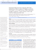 Cover page: Randomized Phase III Trial Comparing ABVD Plus Radiotherapy With the Stanford V Regimen in Patients With Stages I or II Locally Extensive, Bulky Mediastinal Hodgkin Lymphoma: A Subset Analysis of the North American Intergroup E2496 Trial