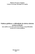 Cover page: POLÍTICAS PÚBLICAS E A DIFICULDADE DE EFETIVAR DIREITOS SOCIAIS NO BRASIL