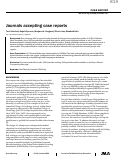 Cover page: Journals accepting case reports.