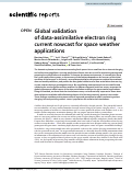 Cover page: Global validation of data-assimilative electron ring current nowcast for space weather applications.