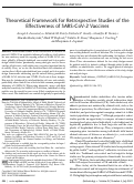 Cover page: Theoretical Framework for Retrospective Studies of the Effectiveness of SARS-CoV-2 Vaccines.