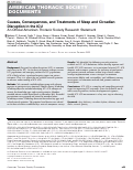 Cover page: Causes, Consequences, and Treatments of Sleep and Circadian Disruption in the ICU: An Official American Thoracic Society Research Statement.