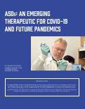 Cover page: ASOs: An Emerging Therapeutic for COVID-19 And Future Pandemics (Dr. Anders Näär)