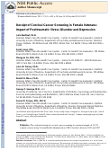Cover page: Receipt of Cervical Cancer Screening in Female Veterans: Impact of Posttraumatic Stress Disorder and Depression