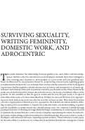 Cover page: Exploring Young Adult Female Burn Survivors and Sexual Intimacy