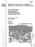 Cover page: Semiclassical Blocks and Correlators in Rational and Irrational Conformal Field Theory