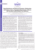Cover page: Sleep disturbances and nocturnal symptoms: relationships with quality of life in a population-based sample of women with interstitial cystitis/bladder pain syndrome.