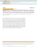 Cover page: Application of copper(II)-based chemicals induces CH3Br and CH3Cl emissions from soil and seawater