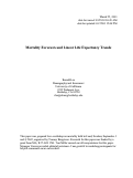 Cover page of Mortality Forecasts and Linear Life Expectancy Trends