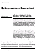 Cover page: Multi-organ landscape of therapy-resistant melanoma