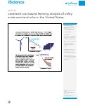 Cover page: Levelized cost-based learning analysis of utility-scale wind and solar in the United States