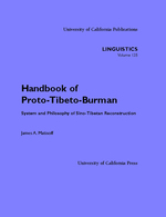 Cover page: Handbook of Proto-Tibeto-Burman: System and Philosophy of Sino-Tibetan Reconstruction