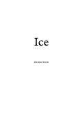 Cover page: Ice
