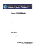 Cover page: Census 2010 LGBT Basics