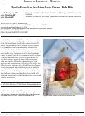 Cover page: Penile Foreskin Avulsion from Parrot Fish Bite