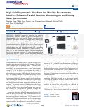 Cover page: High-Field Asymmetric Waveform Ion Mobility Spectrometry Interface Enhances Parallel Reaction Monitoring on an Orbitrap Mass Spectrometer