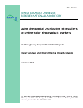 Cover page: Using the Spacial Distribution of Installers to Define Solar Photovoltaic Markets: