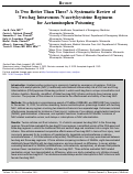 Cover page: Is Two Better Than Three? A Systematic Review of Two-bag Intravenous N-acetylcysteine Regimens for Acetaminophen Poisoning