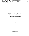 Cover page: GIS Laboratory Exercises: Introduction to GIS 2nd edition (96-12)