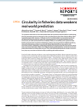 Cover page: Circularity in fisheries data weakens real world prediction