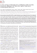 Cover page: In Vitro Activity of Daptomycin in Combination with β-Lactams, Gentamicin, Rifampin, and Tigecycline against Daptomycin-Nonsusceptible Enterococci