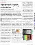 Cover page: Shock compression of stishovite and melting of silica at planetary interior conditions