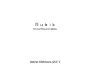 Cover page: Rubik
